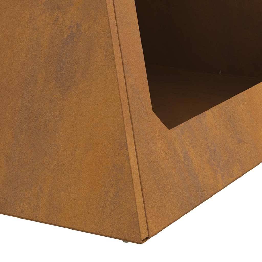 ComfortXL - Brasero pyramide foyer de jardin en acier Corten résistant intempéries – ComfortXL Outdoor Living - Image 9