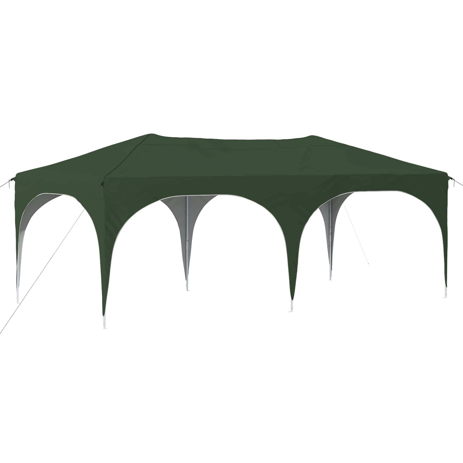 ComfortXL - Tente de réception pop-up Oxford extérieur réglable imperméable 575x288cm vert - ComfortXL Outdoor Living - Image 2