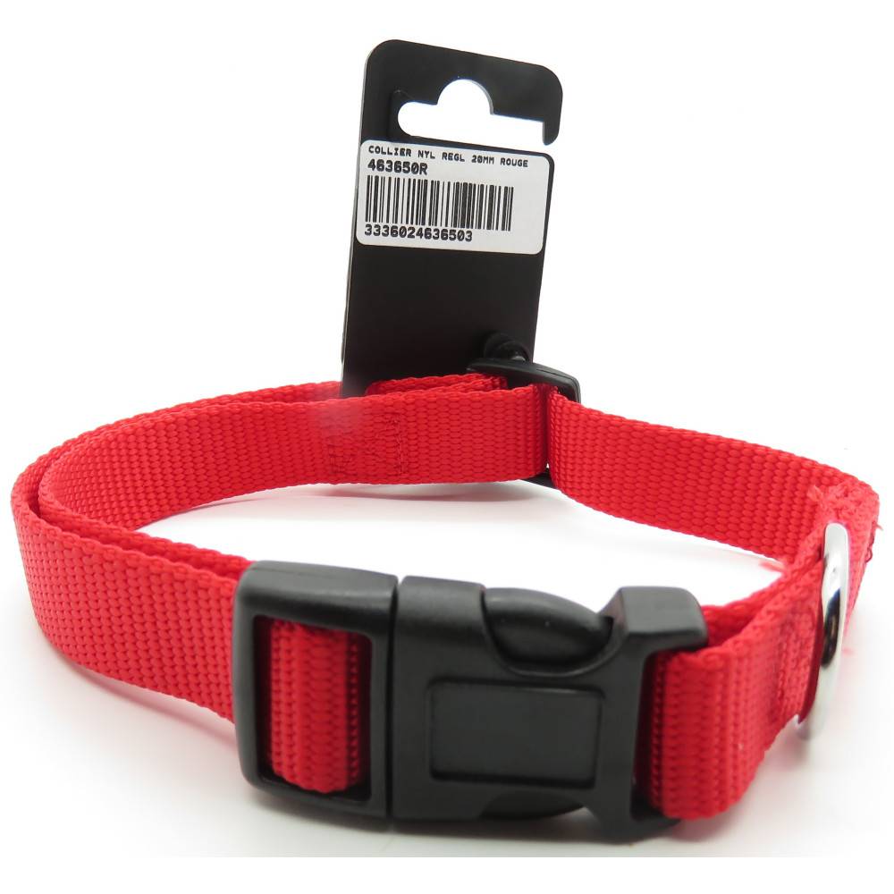 Zolux - zolux - Collier nylon 40-50  cm x 20 mm rouge pour chien - Image 1