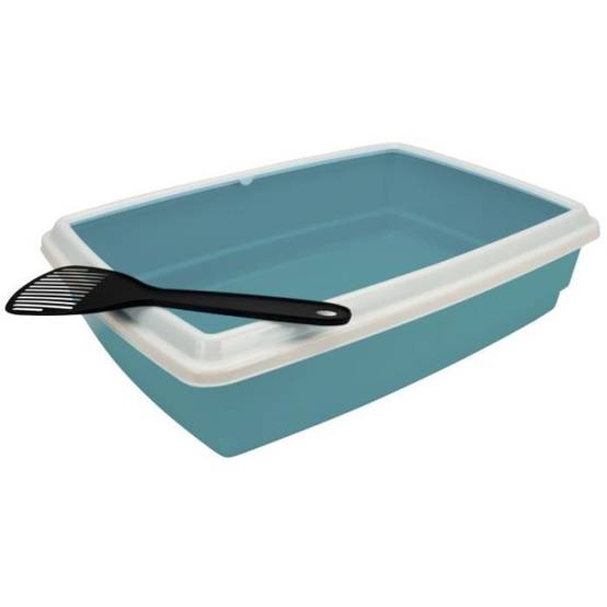 AIME Bac a litiere avec rebord + Pelle - Pour chat - Image 1