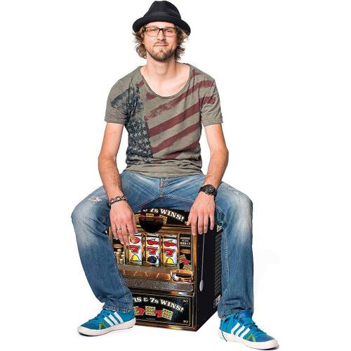 Tabouret pliable en carton LAS VEGAS REMEMBER - Image 2