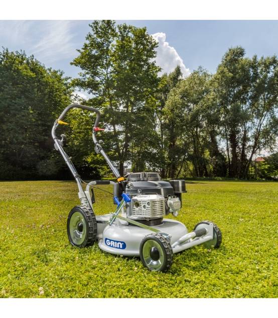 Grin - Tondeuse à gazon autotractée 53 cm - 3 000 m², Mulching moteur Kawasaki 179 cm3, Démarrage électrique, 2 Vitesses AV - - Image 6