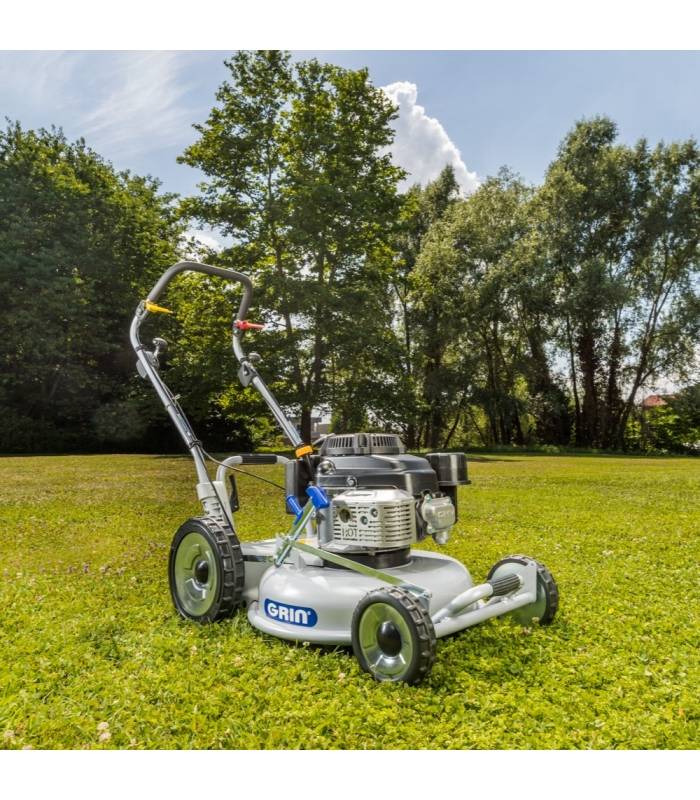 Grin - Tondeuse à gazon autotractée 53 cm - 3 000 m², Mulching  moteur Kawasaki 179 cm3, Démarrage électrique, 2 Vitesses AV - - Image 6