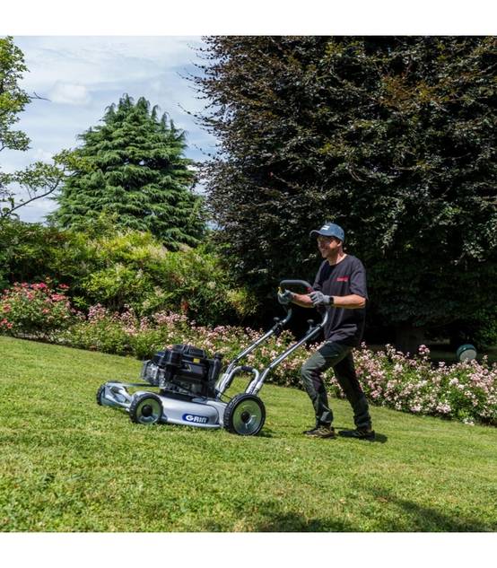 Grin - Tondeuse à gazon autotractée 53 cm - 3 000 m², Mulching moteur Kawasaki 179 cm3, Démarrage électrique, 2 Vitesses AV - - Image 5