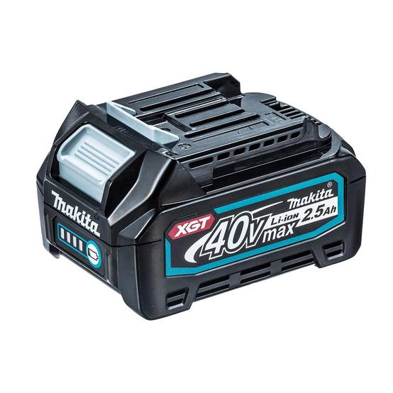 Pack 2 batteries 40V 2.5 Ah XGT - MAKITA - avec chargeur - MakPac - 191J81-6 - Image 2