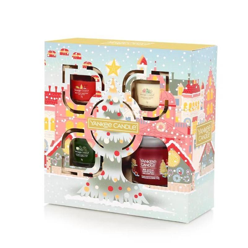Yankee Candle - Coffret cadeau 1 petite bougie et 3 bougies votives - Image 1