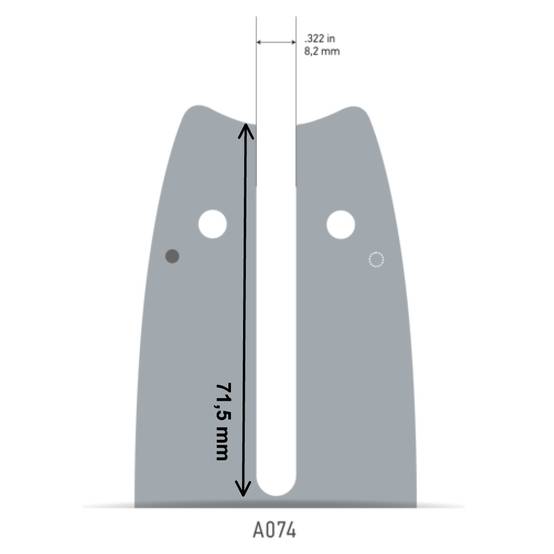 Oregon - Guide chaîne OREGON 35 cm, pas 3/8", jauge 1,3mm, 50 maillons Advance cut™ - 140SXEA074 - Image 2