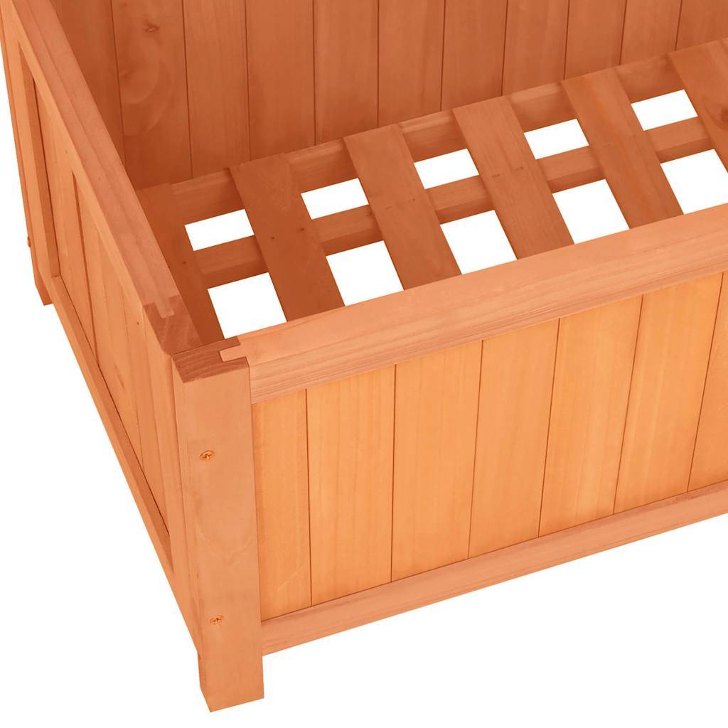 Vidaxl - Jardinière avec treillis marron 70x30x135 cm bois massif de sapin vidaXL 316426 - Image 5
