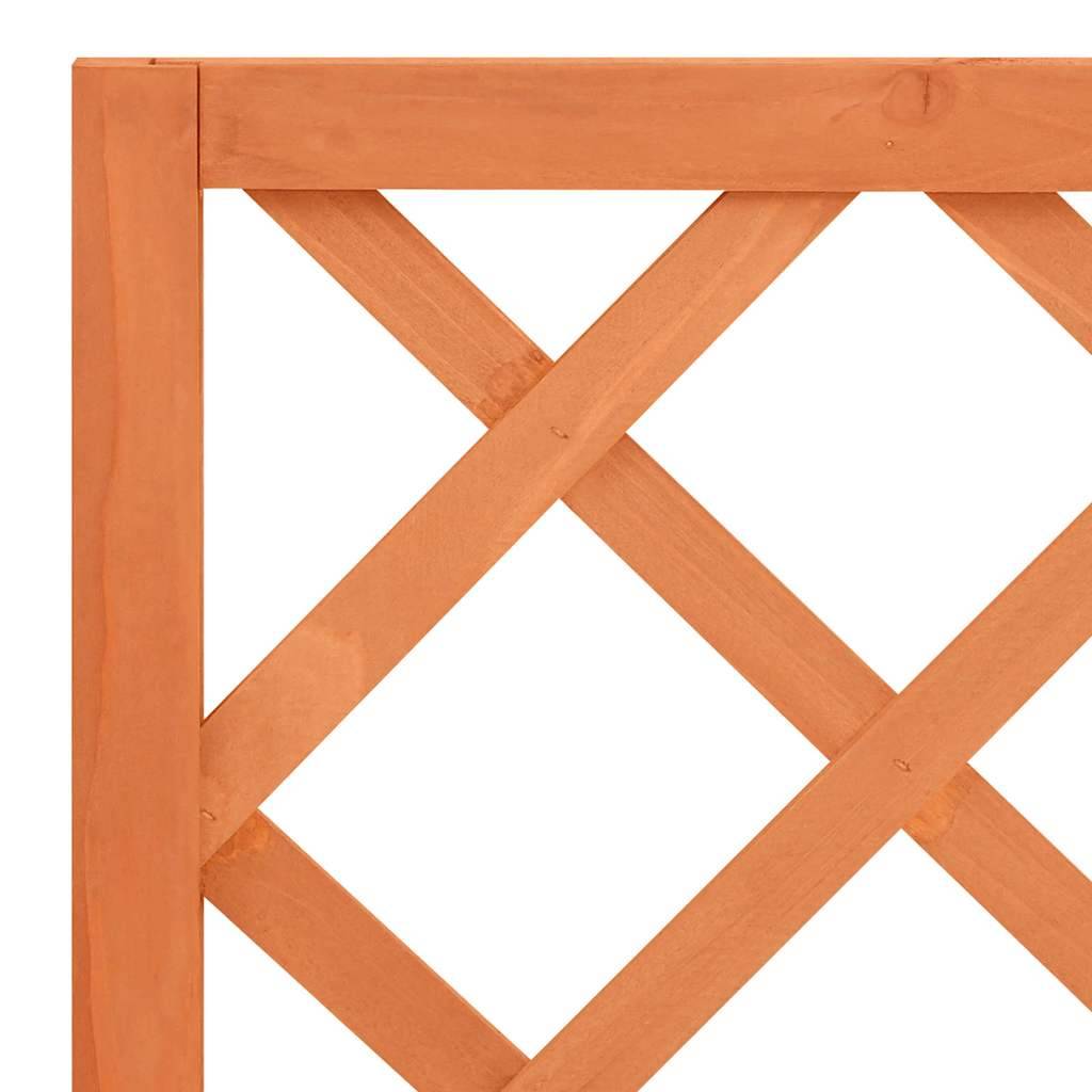 Vidaxl - Jardinière avec treillis marron 70x30x135 cm bois massif de sapin vidaXL 316426 - Image 4