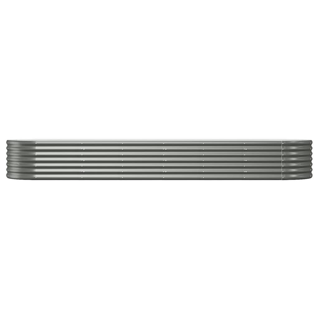 Potager surélevée acier galvanisé jardin Gris 296x80x36 cm – ComfortXL Outdoor Living - Image 3