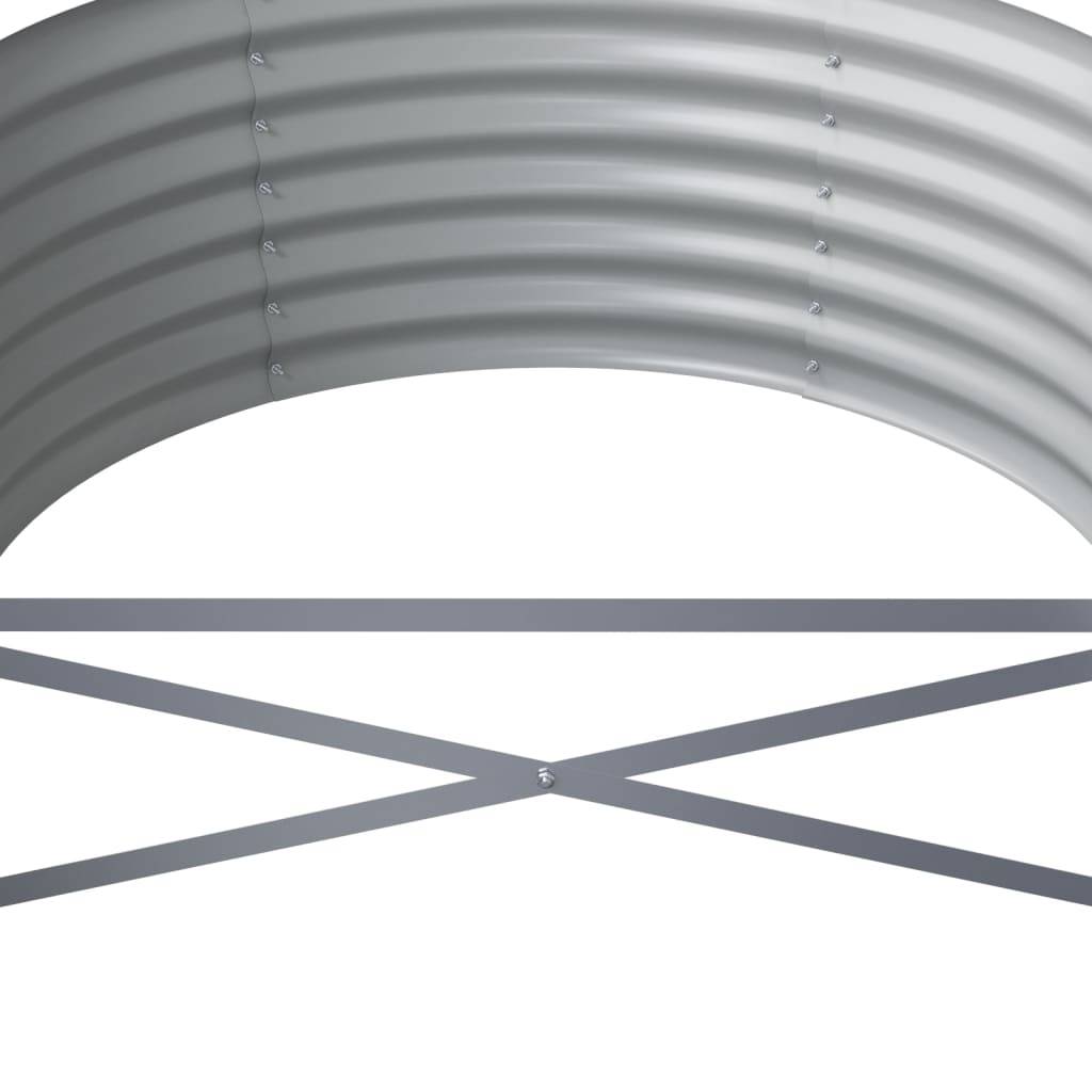 Potager surélevée acier galvanisé jardin Gris 296x80x36 cm – ComfortXL Outdoor Living - Image 5