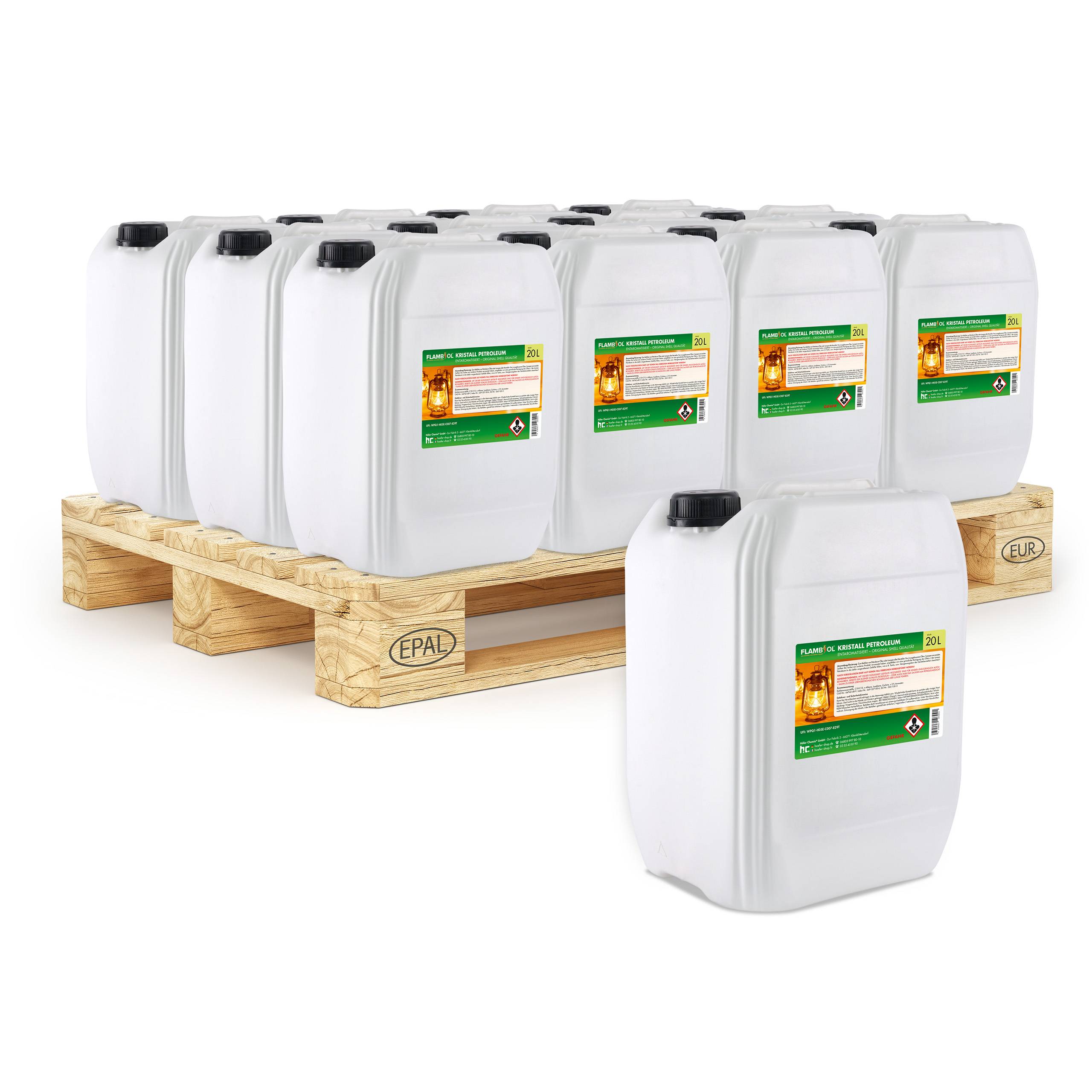 Pétrole de chauffage FLAMBIOL® en bidon de 20 L x 12 - Image 1