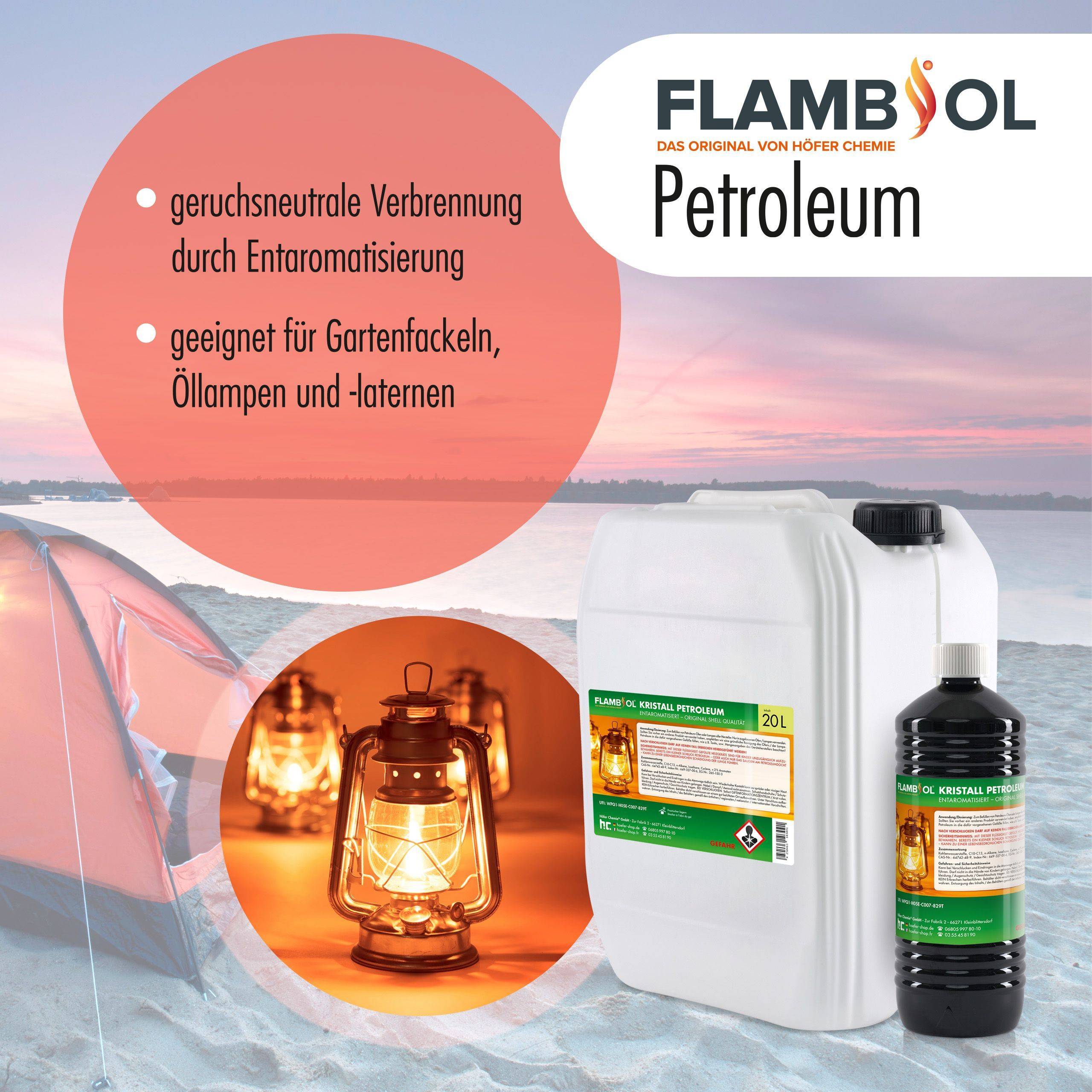 Pétrole de chauffage FLAMBIOL® en bidon de 20 L x 12 - Image 3