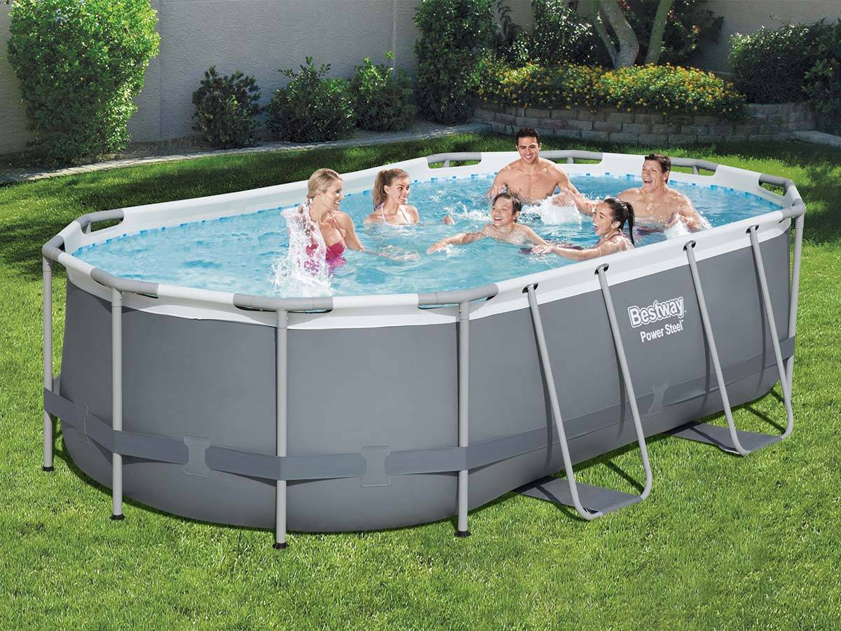 Bestway - Piscine tubulaire Power Steel ovale 4,27 x 2,50 x 1,00 m - Bestway - Image 3