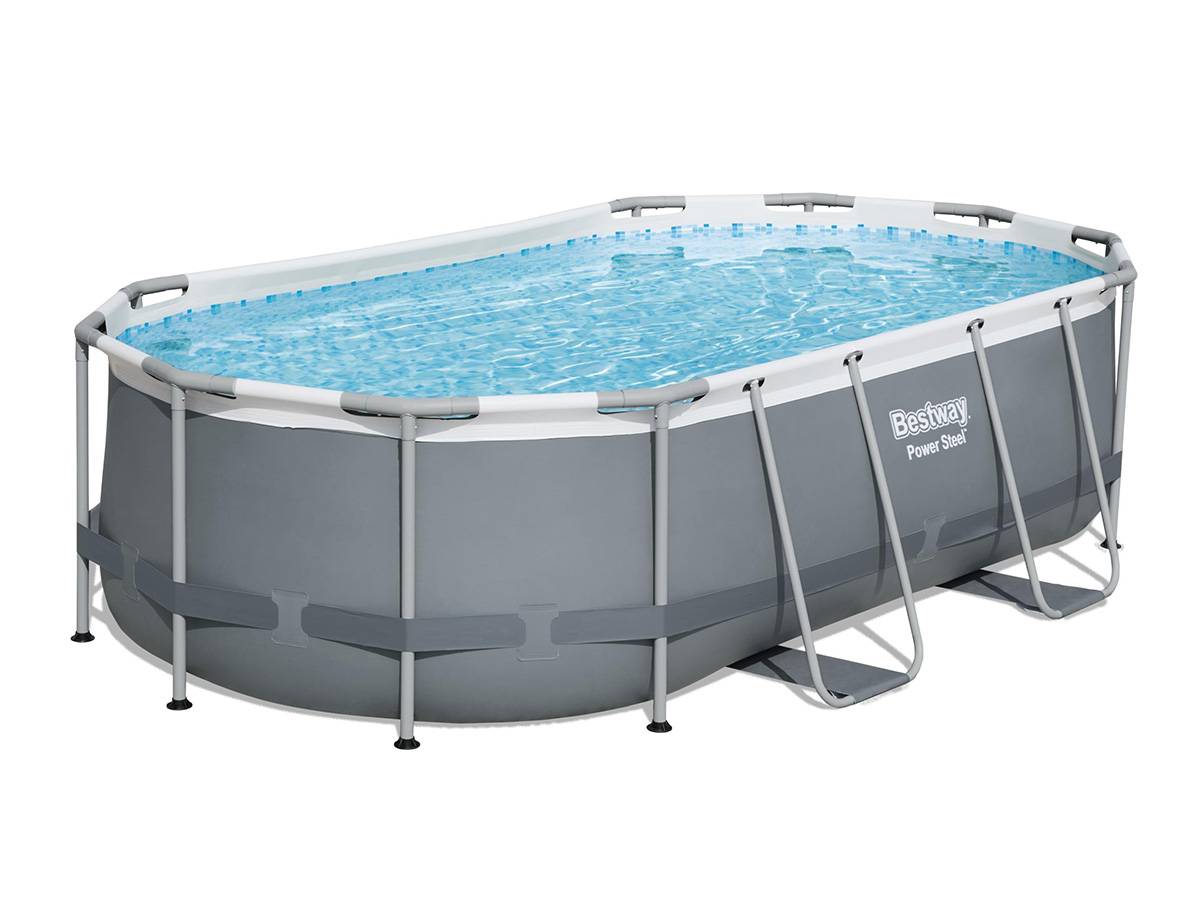 Bestway - Piscine tubulaire Power Steel ovale 4,27 x 2,50 x 1,00 m - Bestway - Image 1