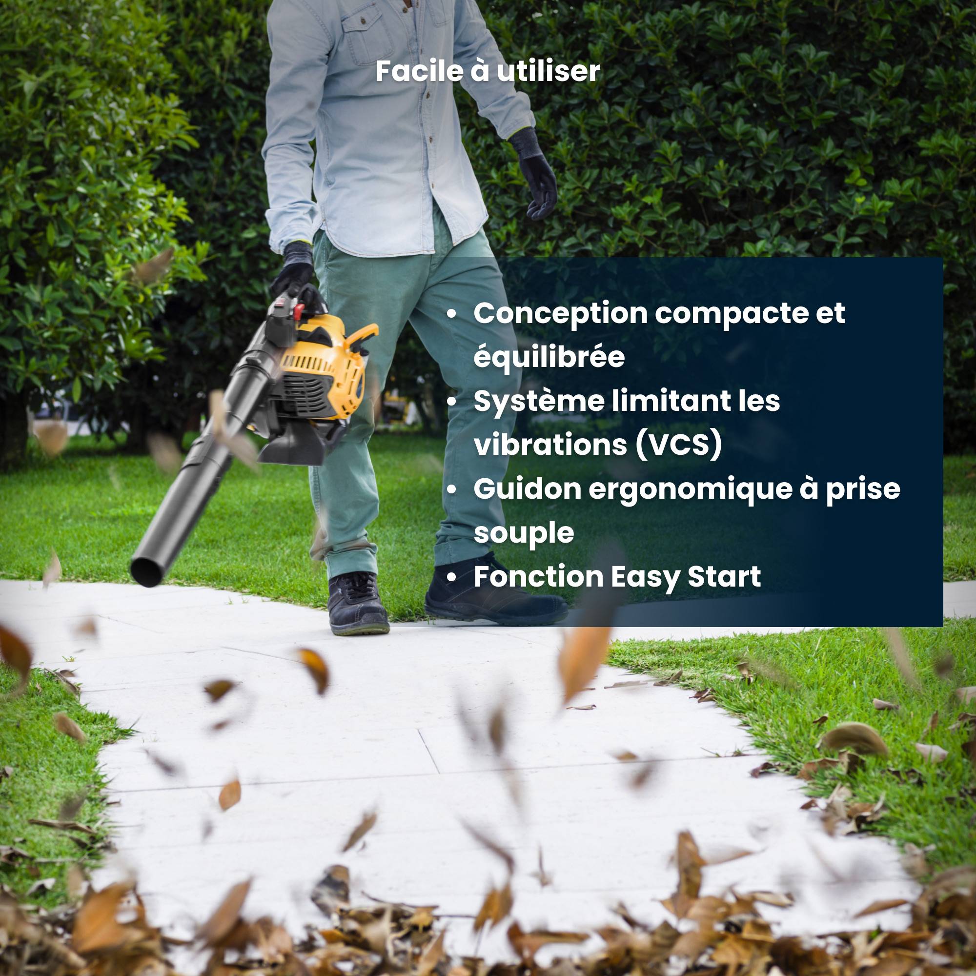 Stiga - Aspirateur et souffleur BL 530 V, moteur 27,6 cc, débit 10,2 m³/min, sac 55 L, lame mulching - STIGA - Image 4