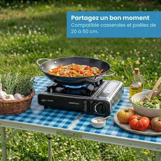 Réchaud à gaz de camping 1 feu avec valisette Nomagaz - Image 5
