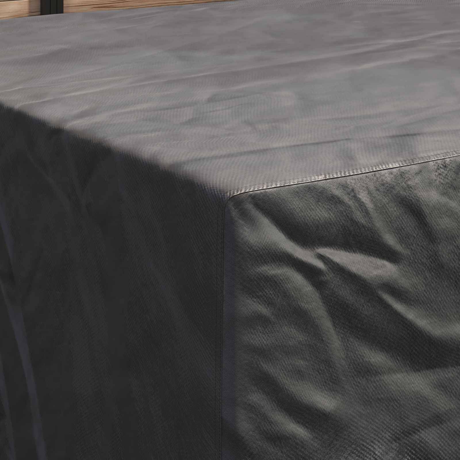 Housse de mobilier tissu 420D noir 250 x 210 x 90 cm - PANGIVO - Image 4