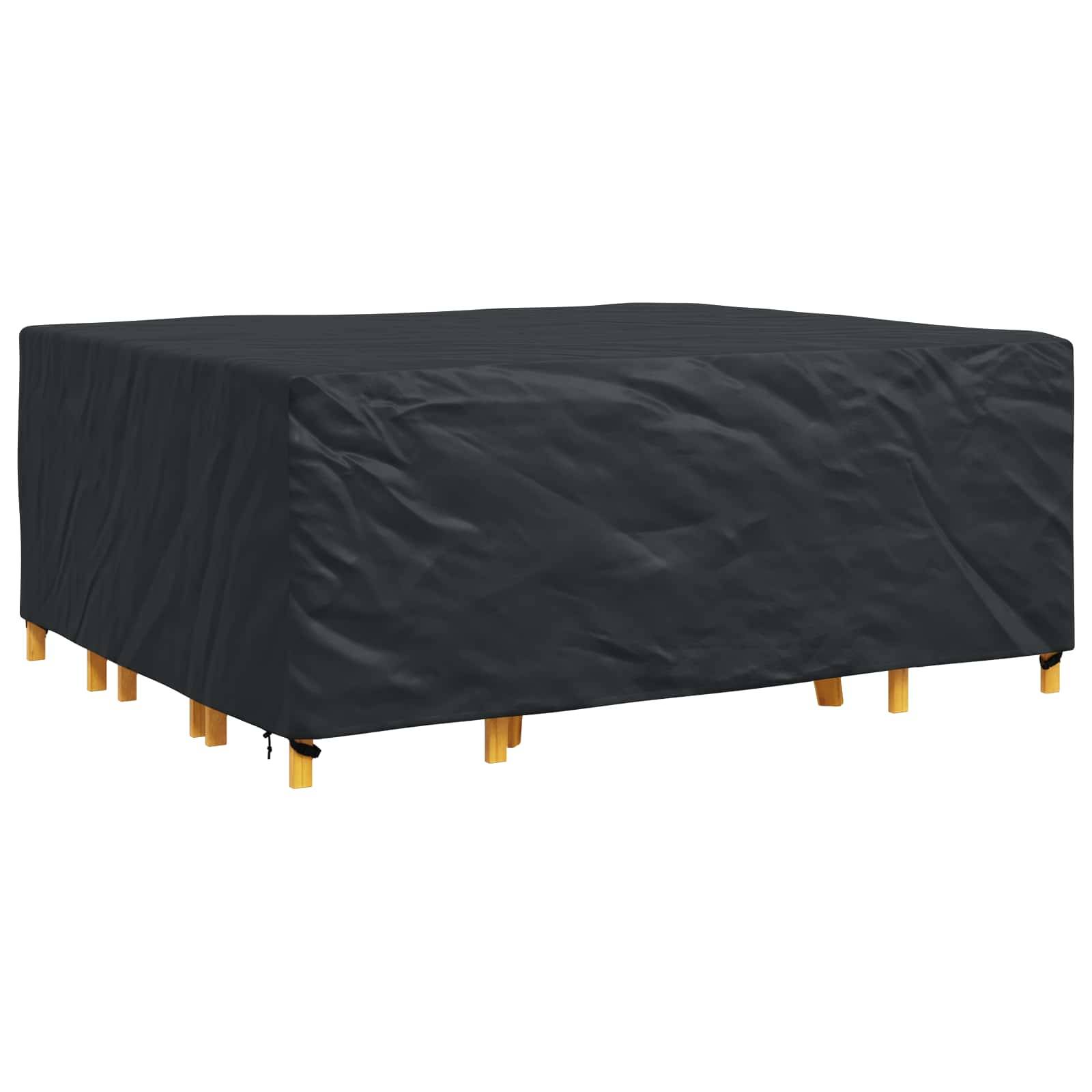 Housse de mobilier tissu 420D noir 250 x 210 x 90 cm - PANGIVO - Image 3