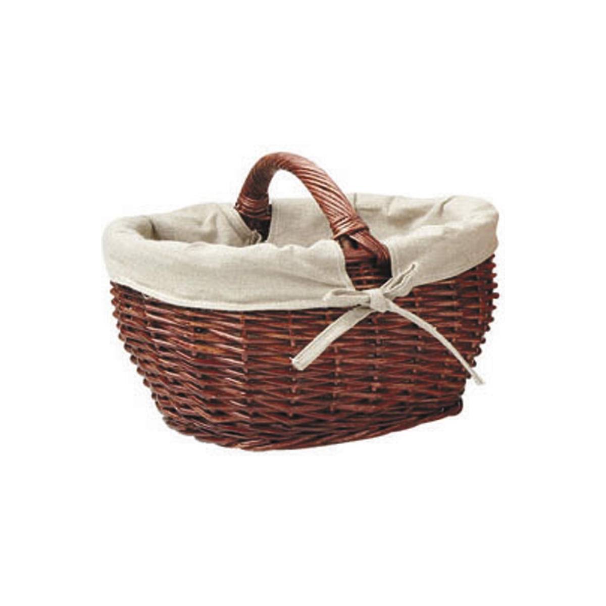 Aubry Gaspard - Panier de marché en osier marron Grand