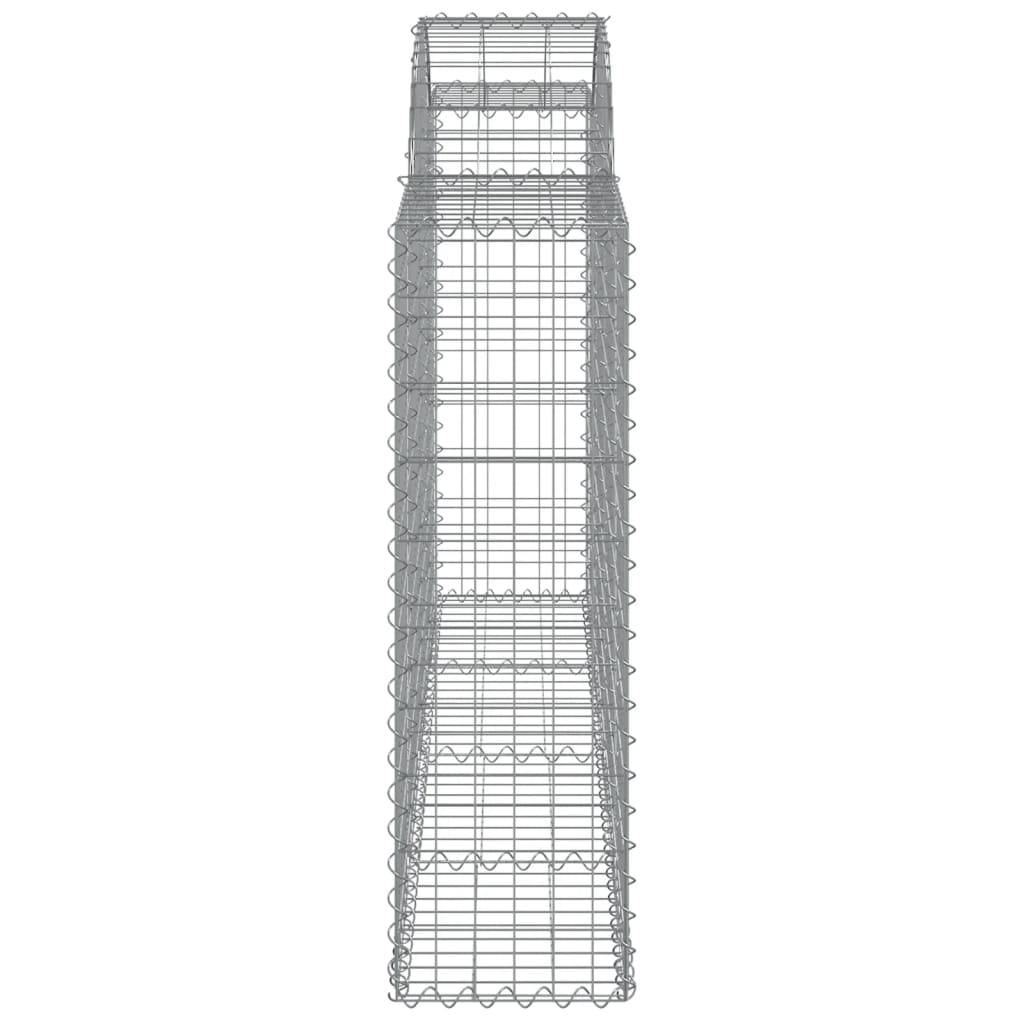 Gabion Arqué Fer Galvanisé Jardin 200x30x100/120cm 12pcs - ComfortXL Outdoor Living - Image 5