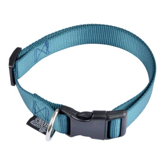 Love Story - Collier Réglable Chien "Essentiel" 25-35cm Émeraude - Image 1