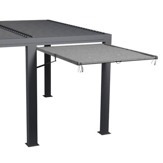 Hesperide - Auvent petit modèle pour pergola bioclimatique "Majaé" 3,6x3,6m - Hespéride - Image 4