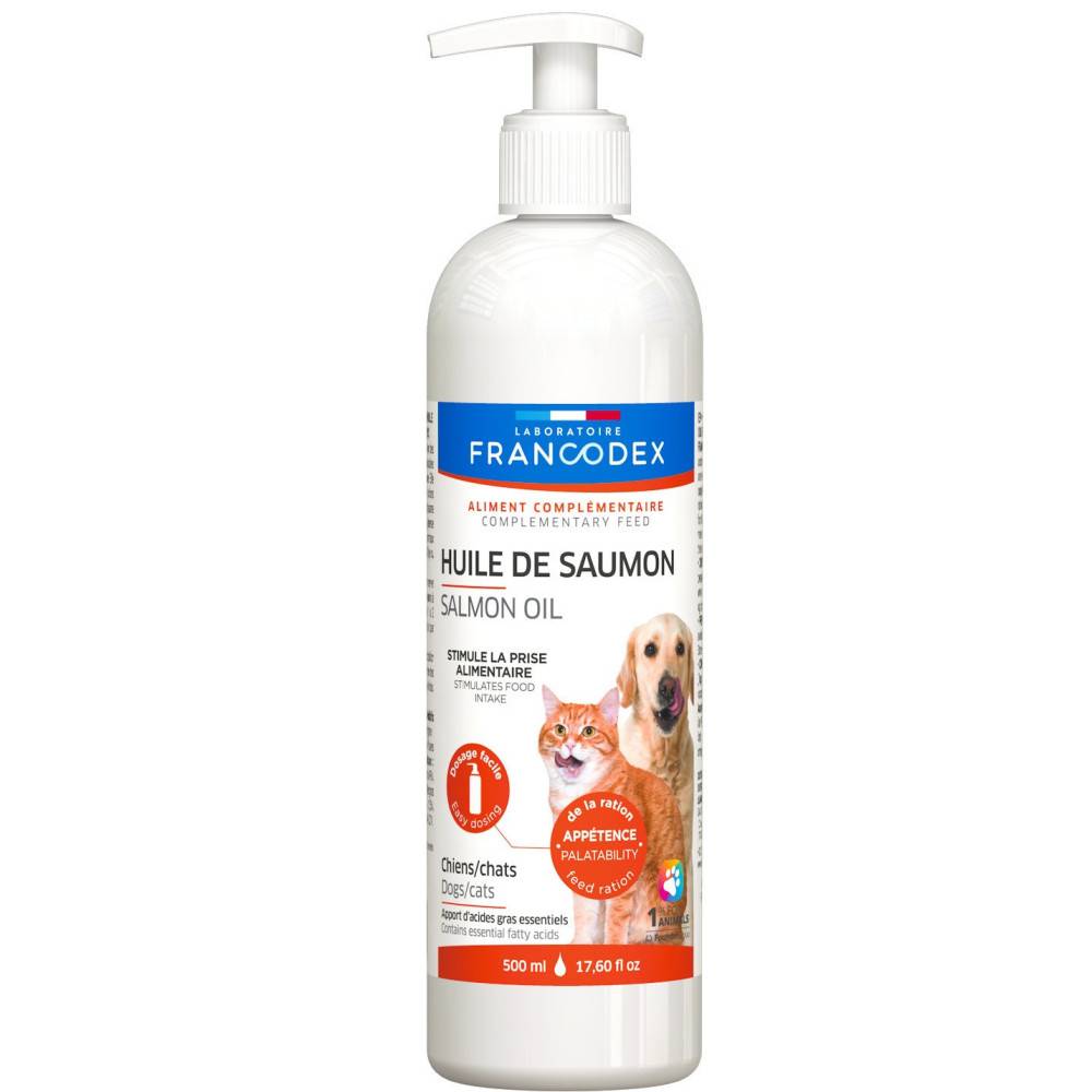Francodex - Huile de Saumon Pour chiens et chats, flacon de 500 ml - Image 2