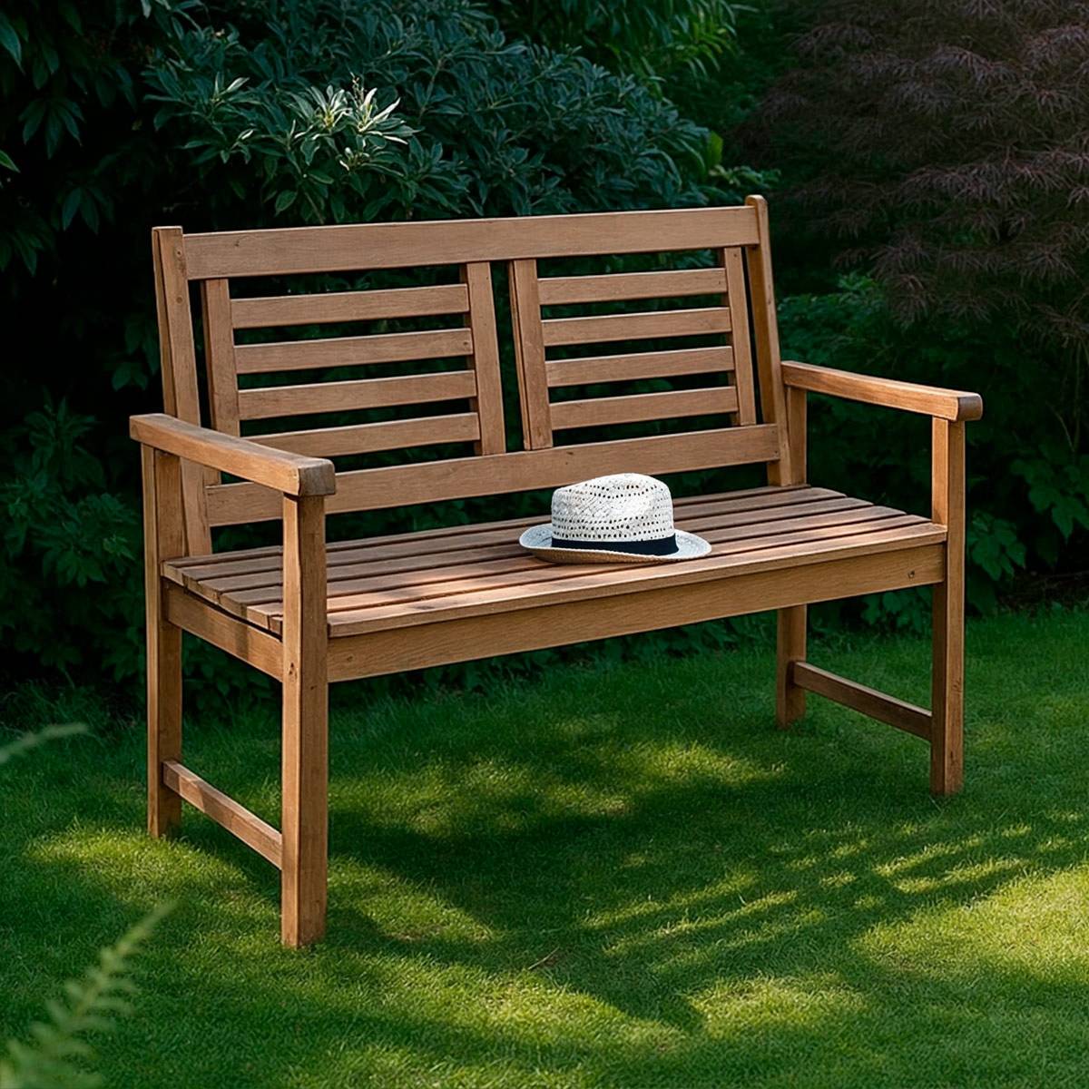 Banc Fidgi petit modèle en acacia - Cémonjardin - Image 1