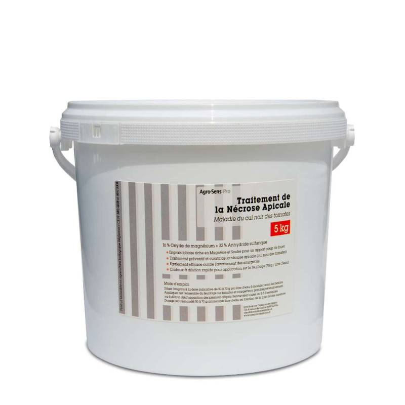 Traitement de la nécrose apicale ou cul noir des tomates - Agro Sens - Seau 5 kg - Image 1