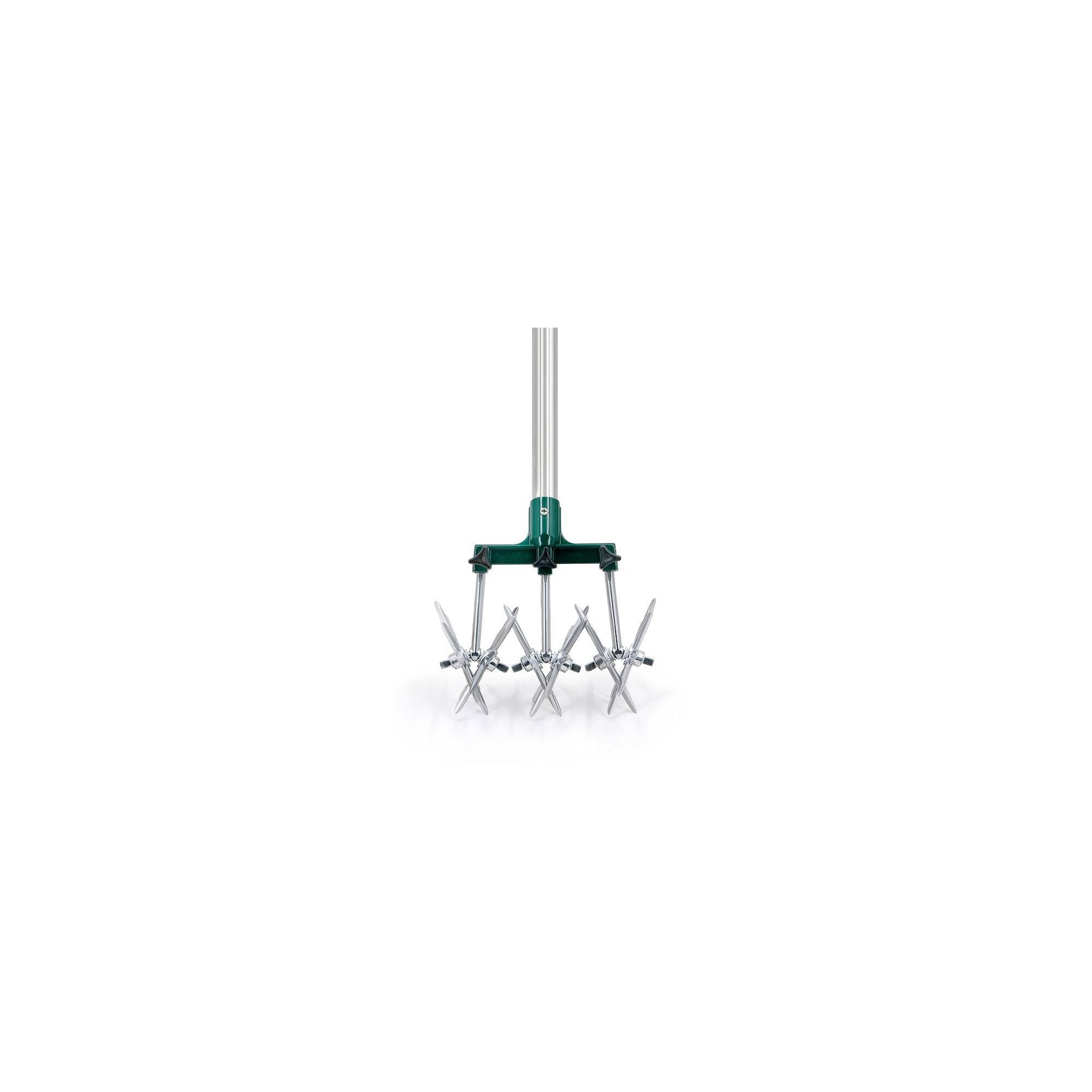 Scarificateur émietteur 3 roues - Suan - Manche télescopique - Dimensions : 180 x 15 x 13 cm - Image 4