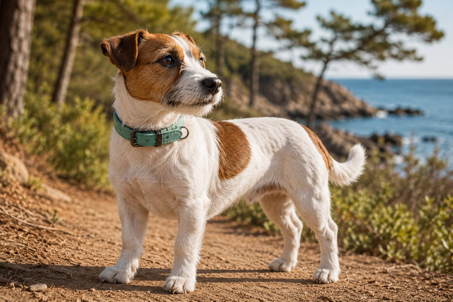 Eden - Collier pour chien avec doublure néoprène XS / S 24-30cm 15mm vert - Image 2
