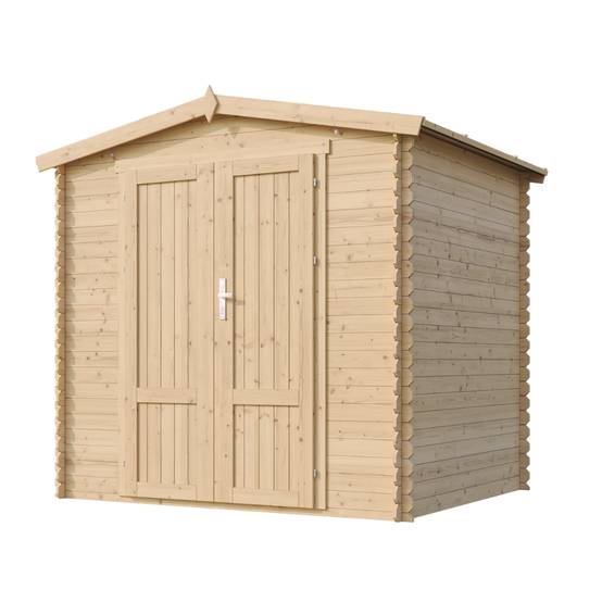 Timbela - Abri de jardin en bois sans plancher - 4.33 m² / 226x236xH218 cm - 19 mm d’épaisseur - Timbela M369F1 - Image 4