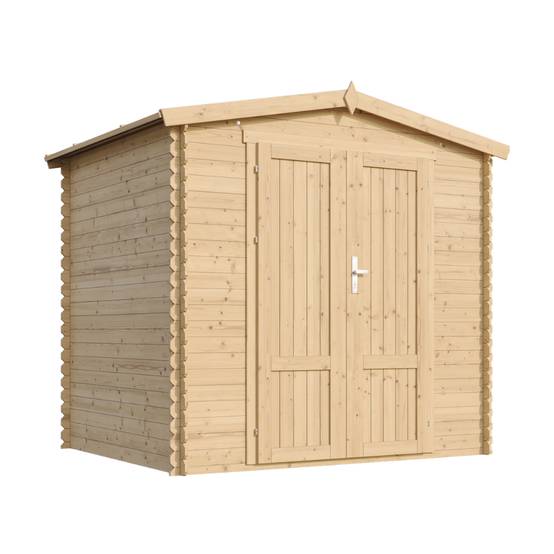 Timbela - Abri de jardin en bois sans plancher - 4.33 m² / 226x236xH218 cm - 19 mm d’épaisseur - Timbela M369F1 - Image 3