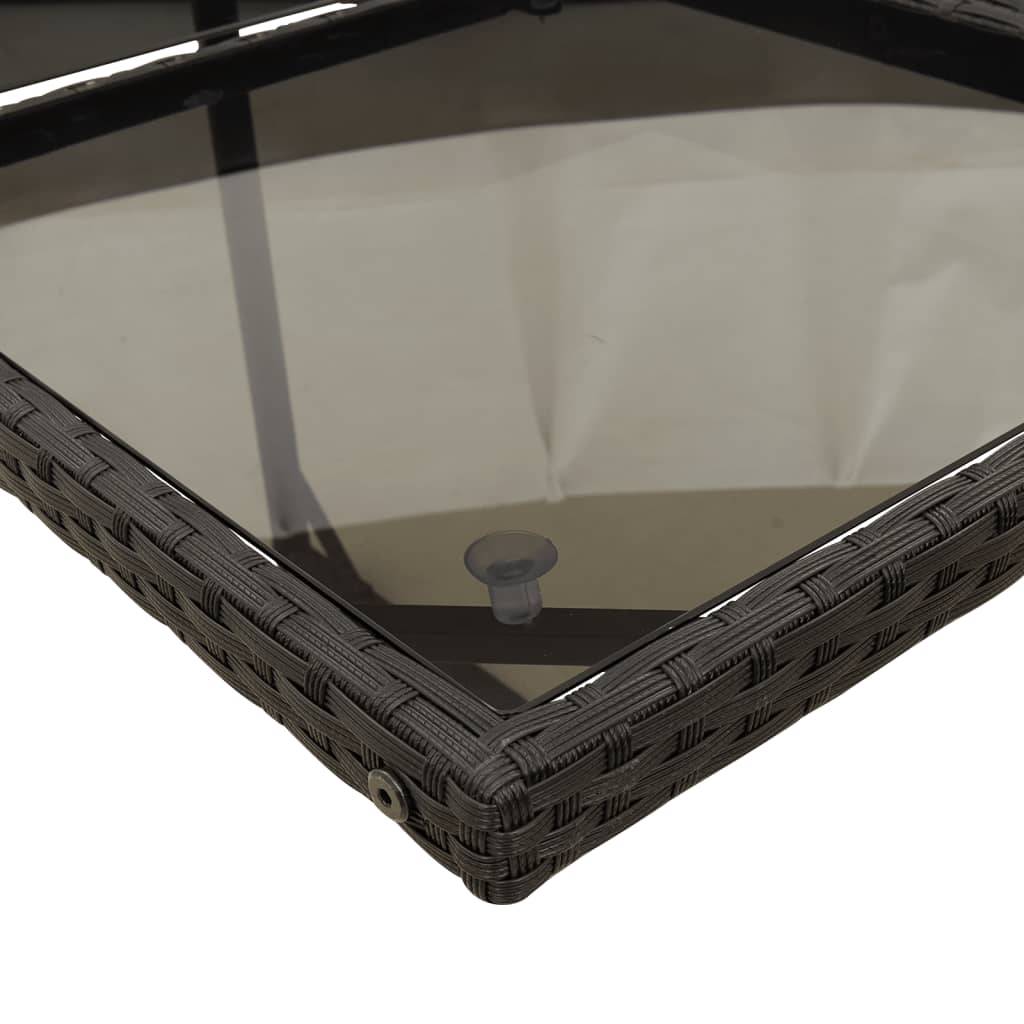 Vidaxl - Ensemble à manger de jardin coussins 7pcs Noir Résine tressée vidaXL 3210547 - Image 6