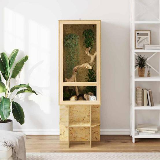 Vidaxl - Terrarium Marron 50 x 50 x 100 cm OSB vidaXL 876732 - Image 5
