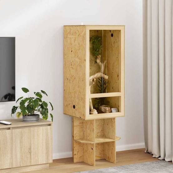 Vidaxl - Terrarium Marron 50 x 50 x 100 cm OSB vidaXL 876732 - Image 1