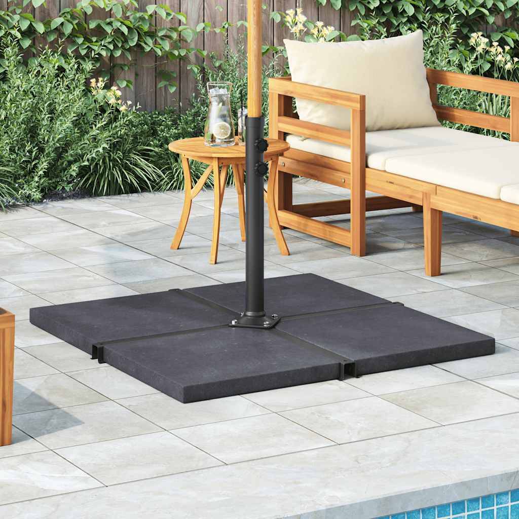 Vidaxl - Plaque de poids de parasol Noir Granite Carré 25 kg vidaXL 313669