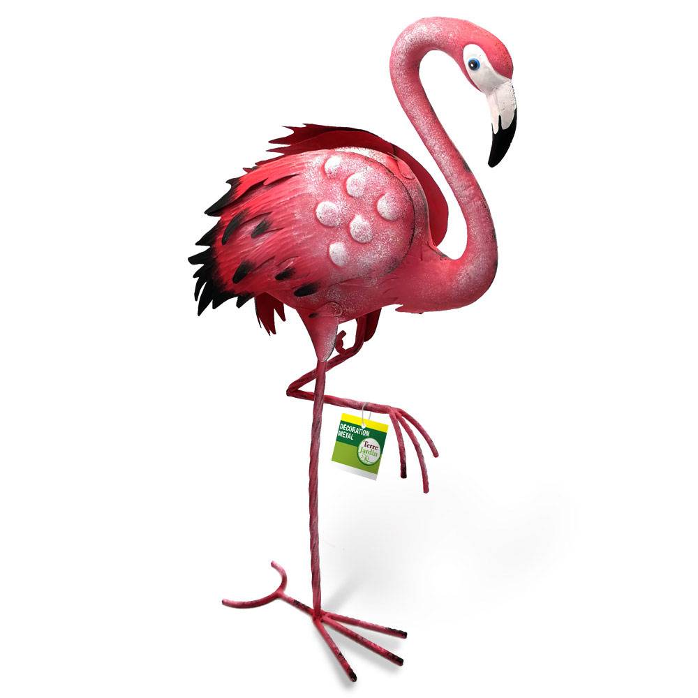 Terre Jardin - Flamant rose deco jardin animaux - Image 3