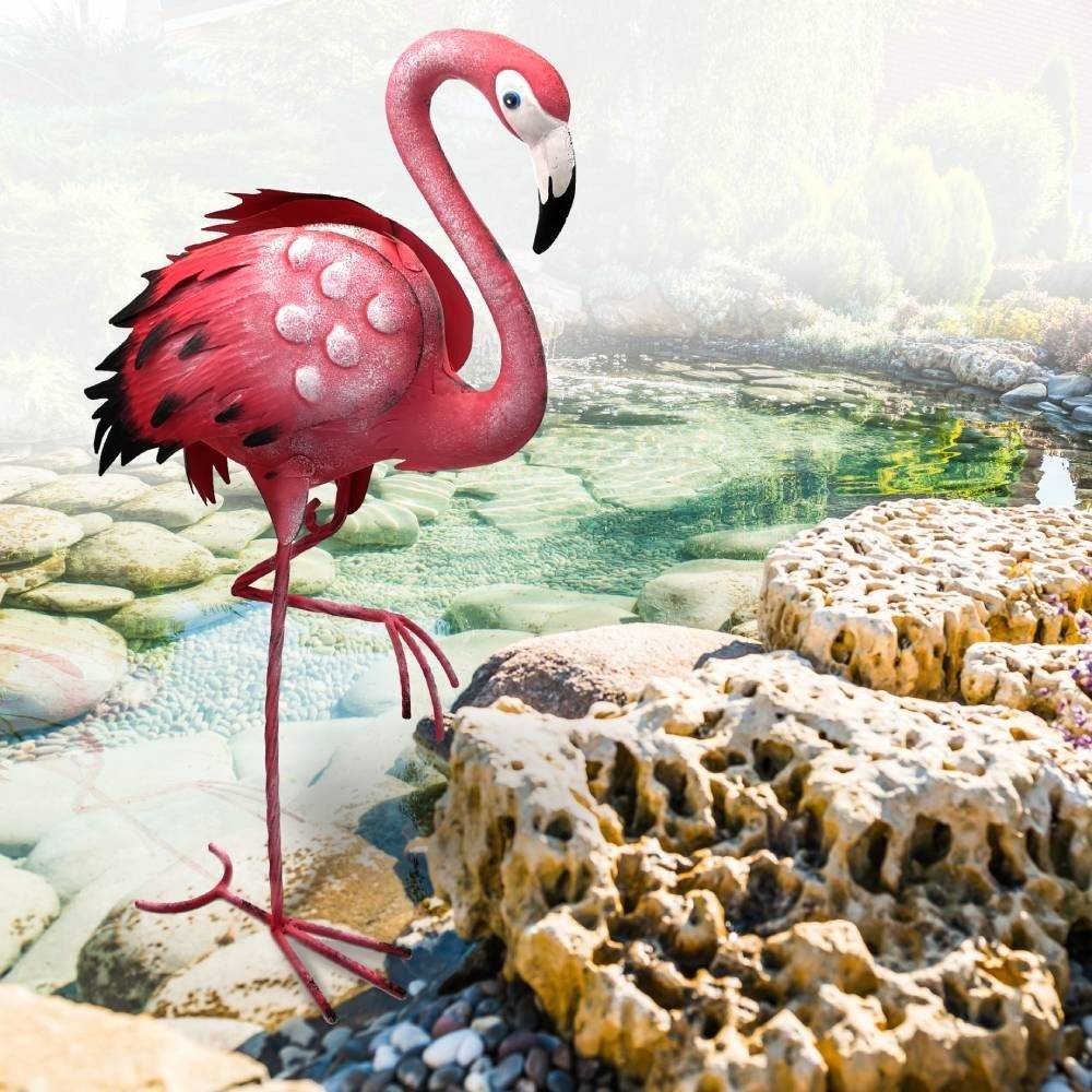 Terre Jardin - Flamant rose deco jardin animaux - Image 4