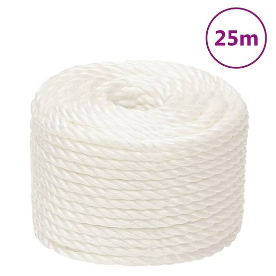 Corde de travail Blanc 12 mm 25 m polypropylène Maison Chic - Image 2