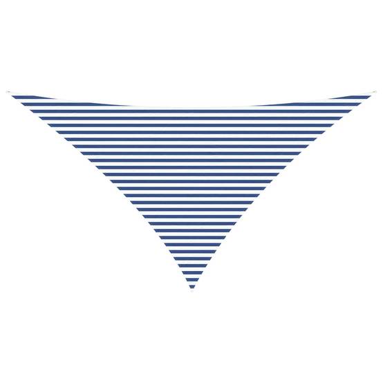 Voile d'ombrage polyester Oxford bleu et blanc 700 x 500 x 500 cm - PANGIVO - Image 1