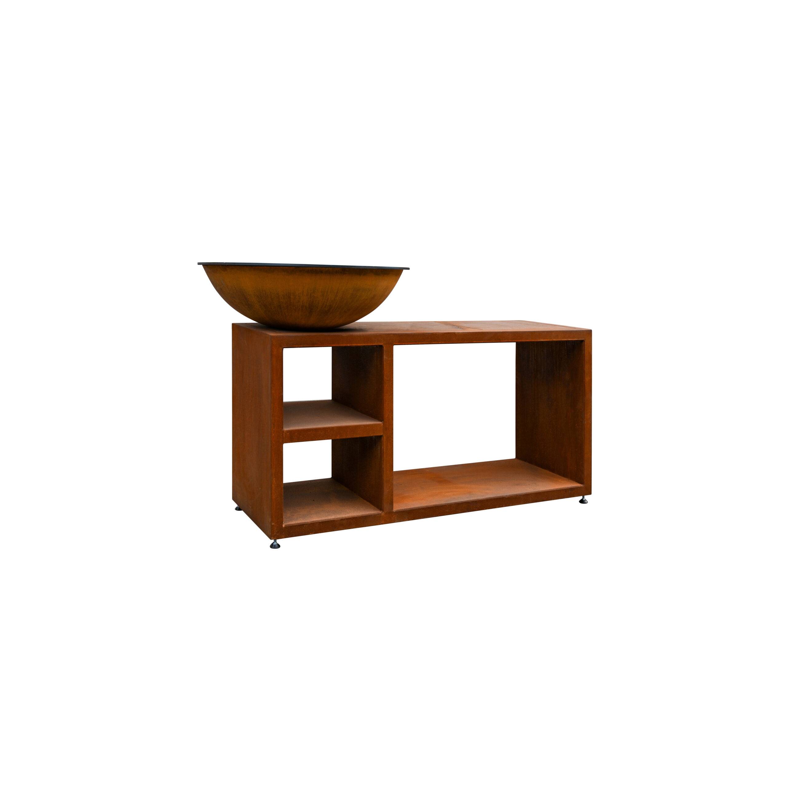 Quoco - Brasero Piatto Tavolo Medium Corten Ø84 - Quoco - Image 2