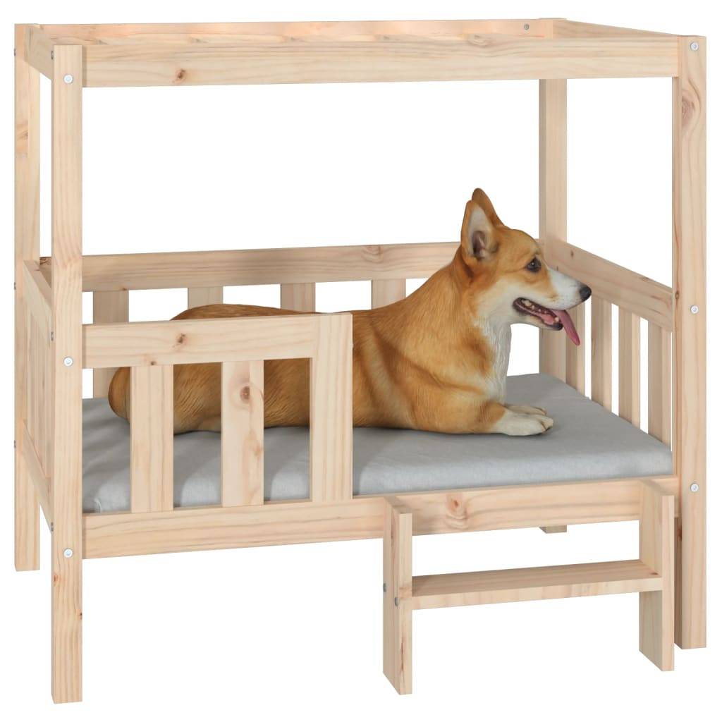 Vidaxl - Lit pour chien 95,5x73,5x90 cm Bois de pin solide vidaXL 822382 - Image 5