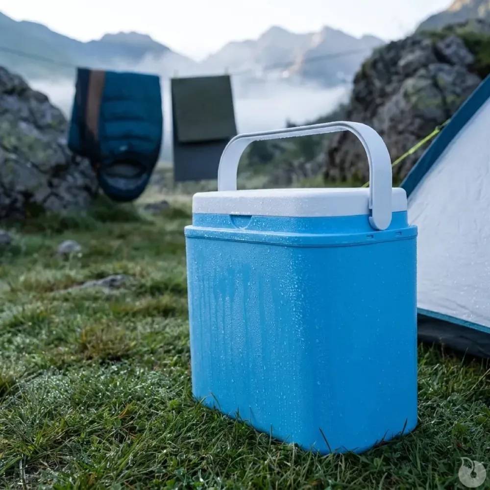 Glacière 10L Bleue - Intérieur Blanc - Plastique Rigide - Image 7