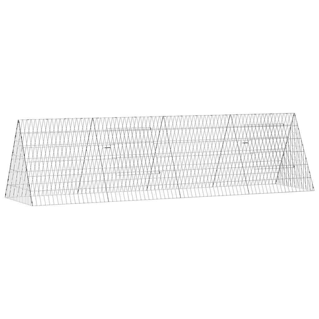 Tunnel Enclos Métal Galvanisé Parcours Santé Lapins Poules 215x55cm - ComfortXL Outdoor Living - Image 2