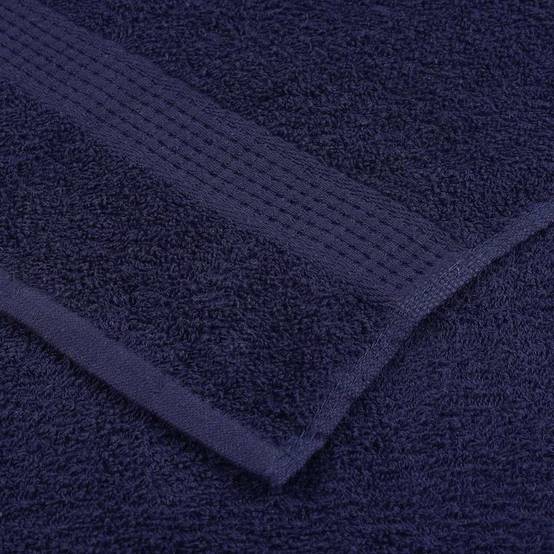 Ensemble de serviettes FROGN 12 pcs bleu marine 360 g/m² Maison Chic - Image 6