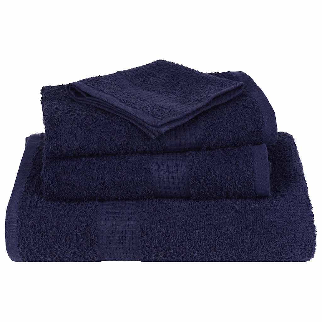 Ensemble de serviettes FROGN 12 pcs bleu marine 360 g/m² Maison Chic - Image 4