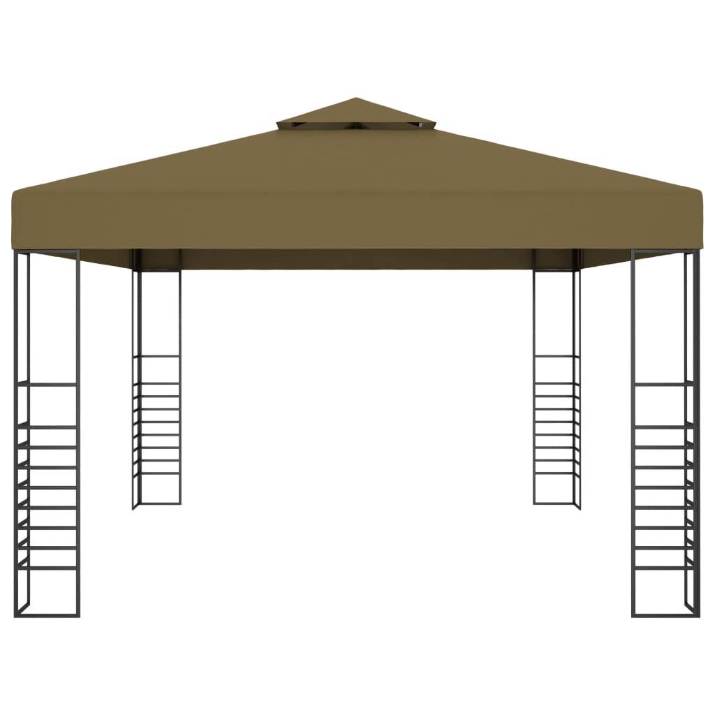 Tonnelle de Terrasse Rectangulaire Acier avec Éclairage LED pour Soirées Taupe 3x4 m – ComfortXL Outdoor Living - Image 5