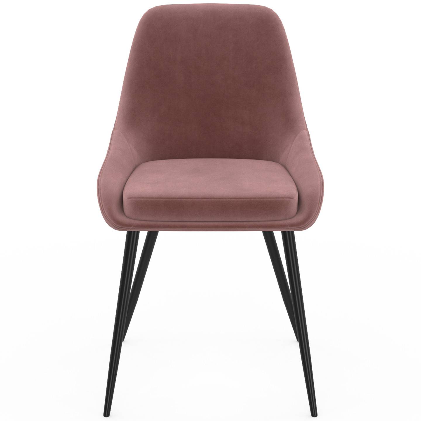 IDMARKET - Lot de 6 chaises THALYA en velours mix color pastel bleu x2, gris foncé x2, gris clair, rose avec accoudoirs - Image 3
